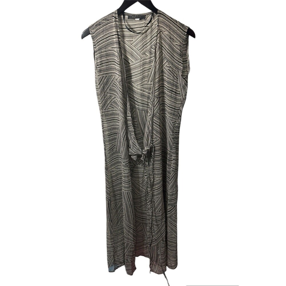 BCBG MAXAZARIA sheer sleeveless duster cardigan, swim coverup OSFM Vacay Boho